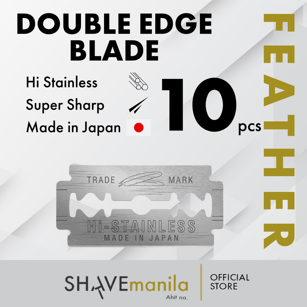 Feather New HI STAINLESS Platinum Coated Blades