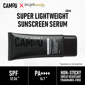 Camou Super Lightweight Sunscreen Serum SPF 50 PA++ Anti Blue Light Niacinamide Vitamin C Centella