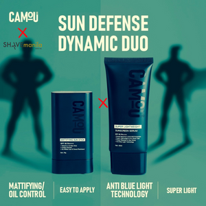 Camou Super Lightweight Sunscreen Serum SPF 50 PA++ Anti Blue Light Niacinamide Vitamin C Centella